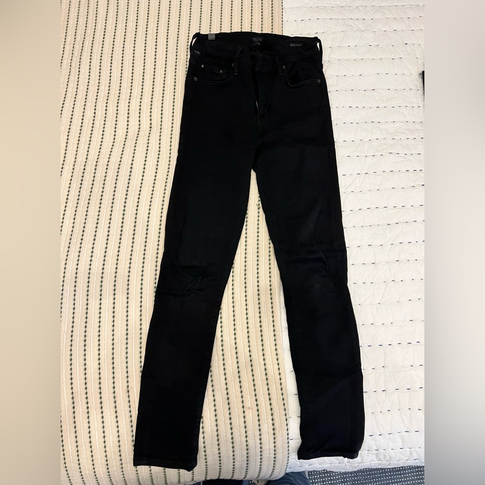 Citizens of Humanity - Rocket Crop high rise skinny Black jeans - size 25